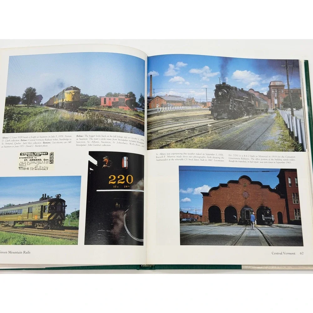 Green Mountain Rails Vermonts Colorful Trains by Robert Jones Hardcover 1994